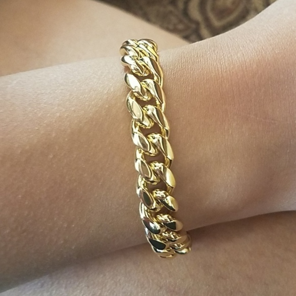 8mm Miami Cuban Chain Bracelet  7 or 8 inches